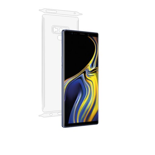 Folie Smart Protection Samsung Galaxy Note 9 compatibila cu carcasa Spigen Slim Armor, protectie pentru spate si laterale